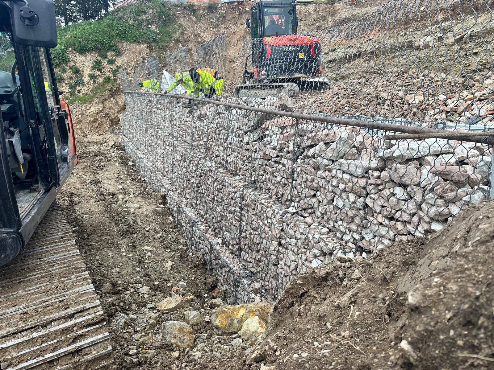 Sistemazione e ripristino del tratto in frana della strada di accesso alla frazione di Moscano